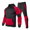 Winter Men's Fashion Sports Patchwork With A Fleece-Down Hoodie Suit
