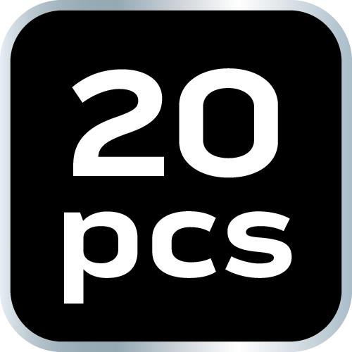 EXTREME cable ties 3.6 × 200 mm, black, 20 pcs.