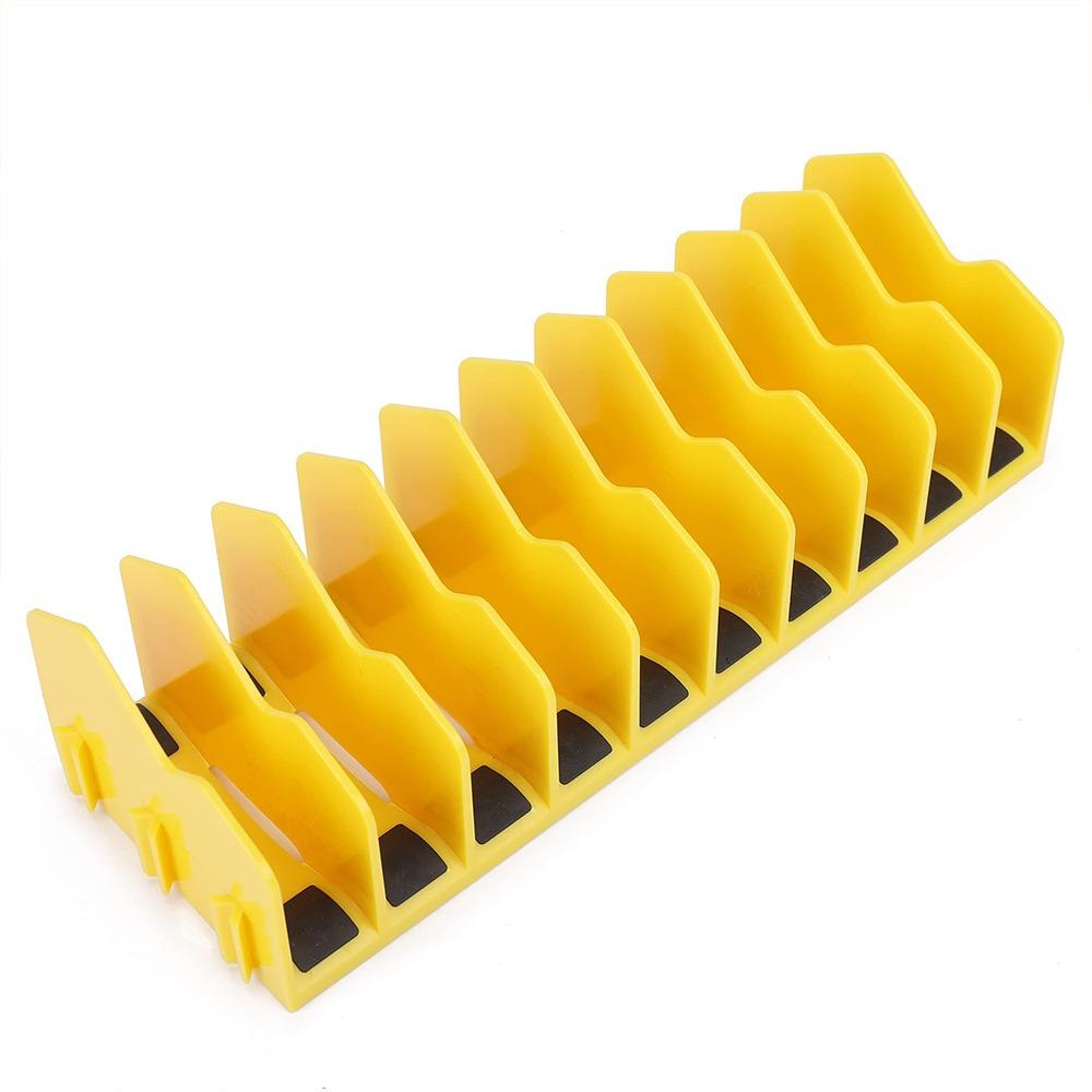 ABS Pliers Cutters Rack 10-Slot Spanner Storage Holder Multifunctional Wrench Storage Rack  Fit 3”