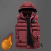Autumn and Winter New Men's Vest Men's Detachable Hat Vest Men's Fashion Casual Men's Cotton Vest