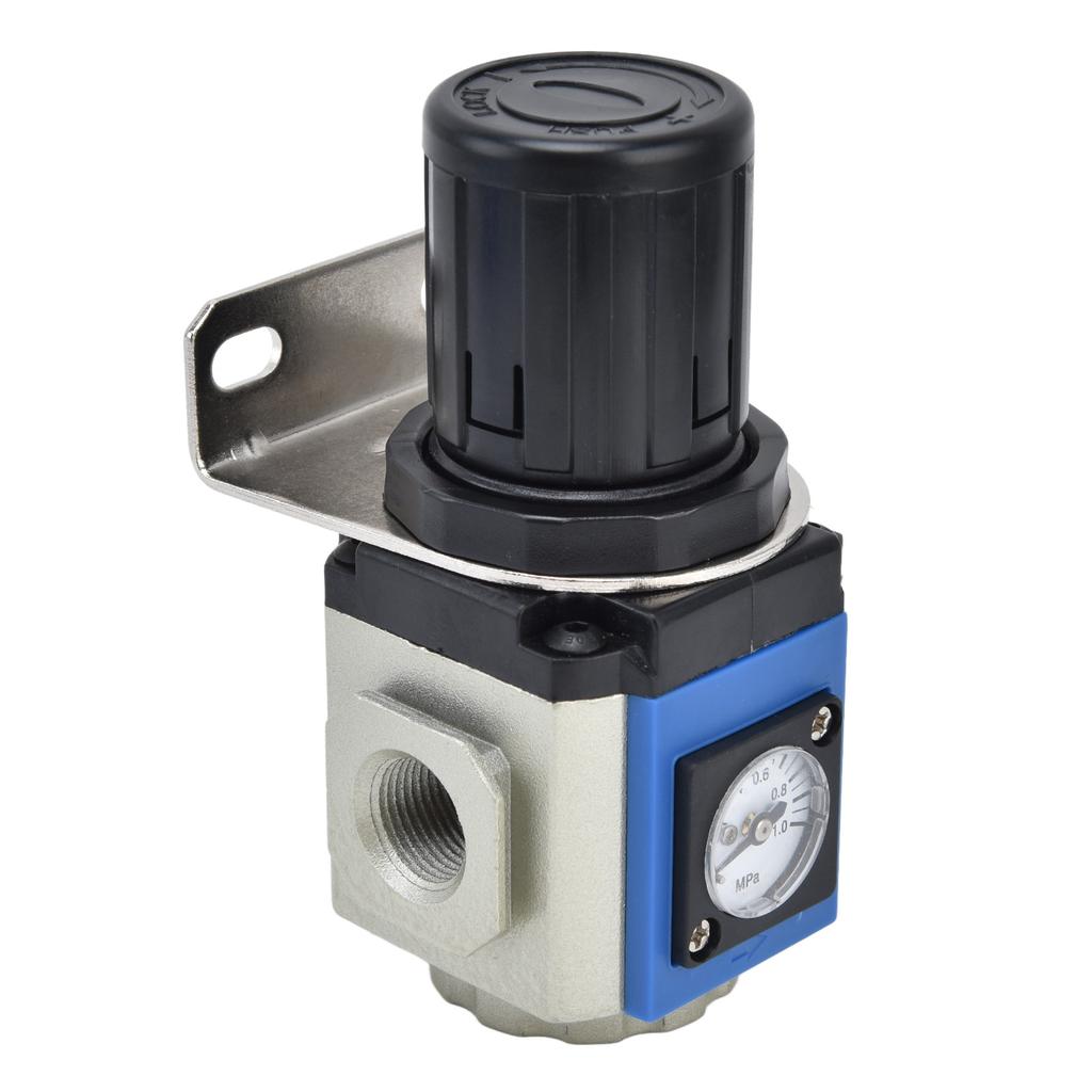 Regolatore per Compressore d'Aria in Lega di Alluminio Valvola Regolatrice di Pressione con Manometro 0.05‑0.9MpaGR300‑15