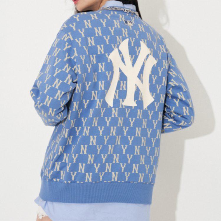 MLB Sweatshirts Unisex Blau Rundhals Mäßig Regular 3AMTM0614-50BLD
