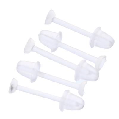 100Pcs Plastic Earring Posts And Backs Clear Ear Pins And Backs Earnuts Earring