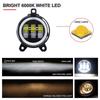 Pair 3.5inch Round Led Fog Lights Driving Light with White Amber Halo Lada Priora for Gazelle Russia Cars Fog Lamp