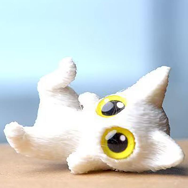 Halloween  Desktop Decorations Mini Resin Cat Cute Kitten Micro Landscape Crafts Garden Party Decoration