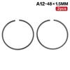 2Pcs Durable Carbon Steel Piston Rings High Wear Resistance For Chainsaws Trimmers Pruning Machines Repair Garden Tools