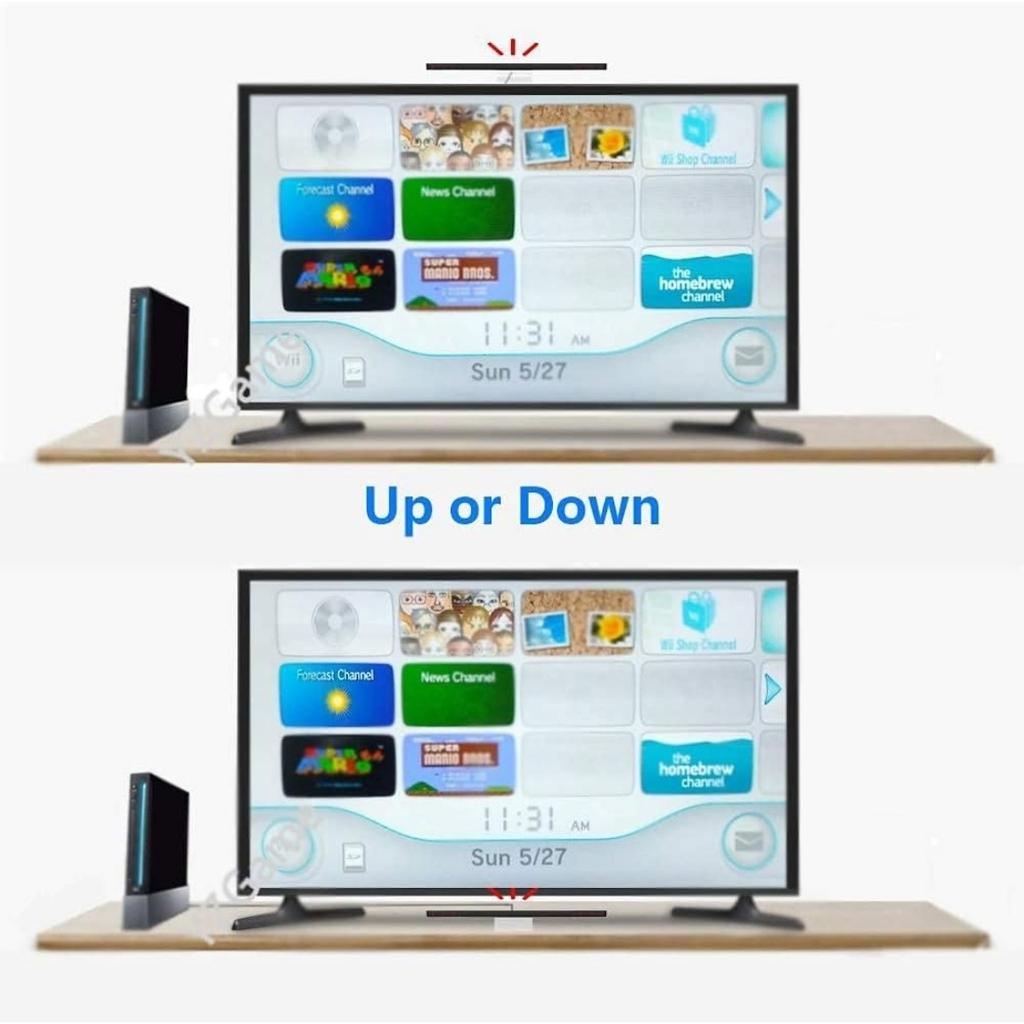 Replacement for Wii Sensor Bar Compatible with Wii U for Nintendo Wired Infrared Sensor Bar Wii Console Accessories