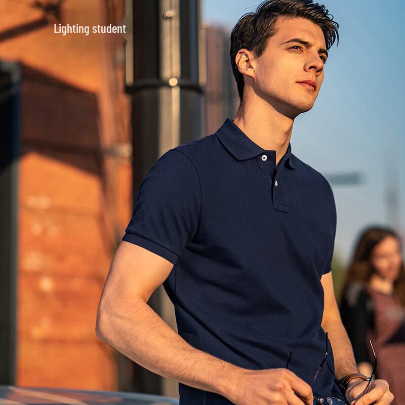 Men s Celebrity Style Pure Cotton Polo Shirt L