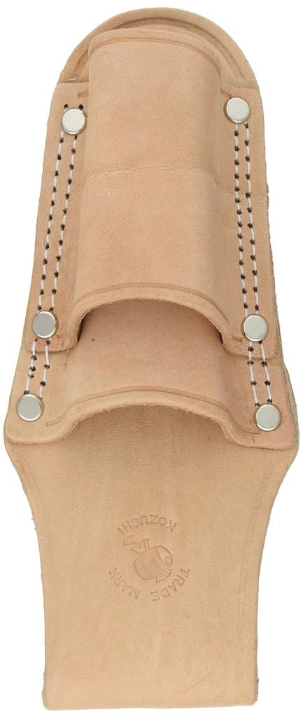 KOZUCHI Tanned Leather Pliers Holder, 2-Tier, Double-Stitched, Embossed, SP-04