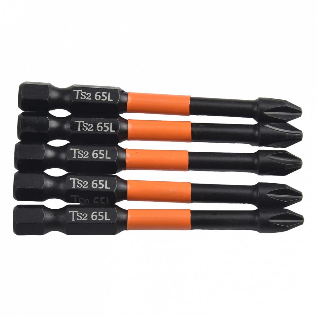 Screwdriver Bit 5 Pcs 62HRC Alloy Steel Cross Screwdriver