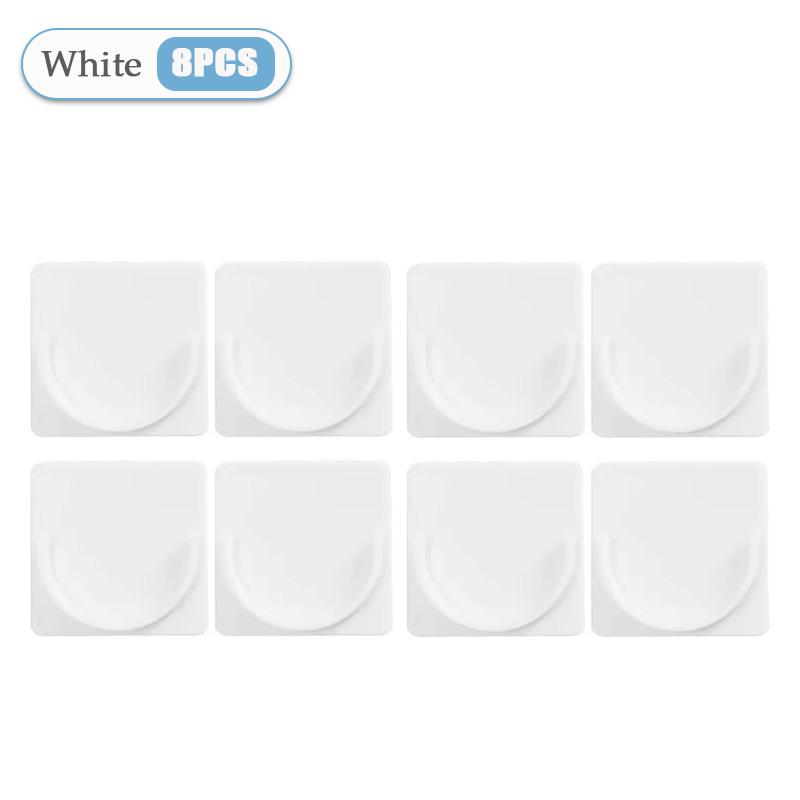 Strong Curtain Rod Bracket Holders Hooks Self-adhesive Rod Holder Clothes Rail Bracket Toilet Home Bathroom Accessories