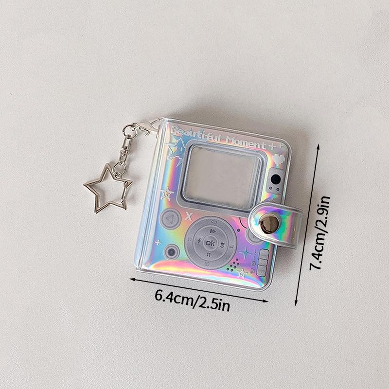Kpop Photocard Holder Idol Card Collect Book 2inch Mini Photo Albums Ins Photocard Keychain for Bags