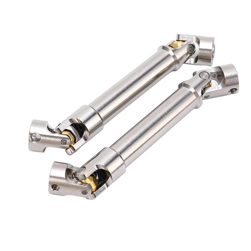 2 Pcs RC Drive Shaft Stainless Steel M4 for 110 RC Crawler for Traxxas for Axial SCX10 II 113mm