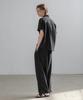 Dekkoloso [Set] Cool Linen-Like Short Sleeve Set [Black]