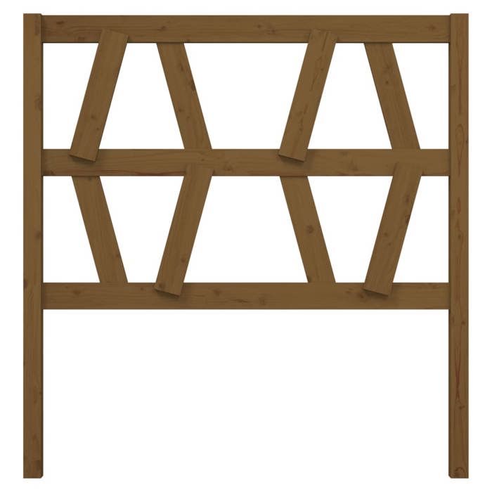 VidaXL Headboard Honey Brown 96x4x100 Cm Solid Pine Wood 818603
