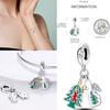 New Christmas Charm Bead Charms 100 copper Christmas Tree Santa Claus Ice Boot Pendant Bead Charms Compatible With Bracelets Do It Yourself Jewellery