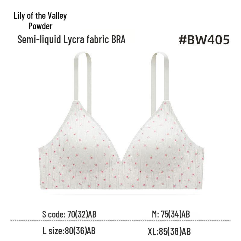 French Seamless Wire-Free Push-Up Triangle Bralette - Breathable, Skin-Friendly Cotton, Anti-Sag Design