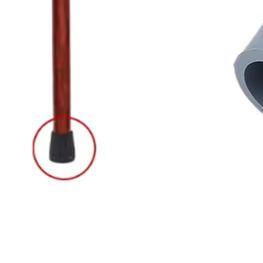 1Pcs New Soft Replacement Rubber Tip Crutch Ferrules 16/19mm End Safety for Walking Stick Crutches Mobility Aid