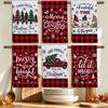 Santa Claus Xmas Hand Towels Reindeer Dish Towels Christmas Decorations Cleaning Cloth  Winter Home