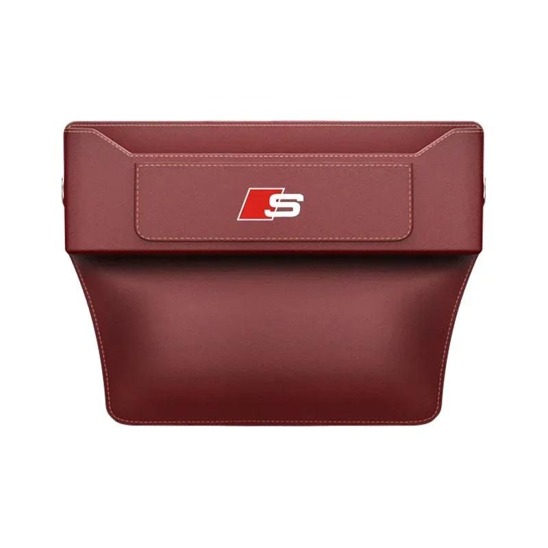 Car Seat Gap Storage Box For q2 A1 A3 A4 A5 A6 A7 A8 Q3 Q5 Q7 Q8 TTS ABT Storage Bag Organizer Auto Storage Box Accessories