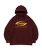Cargo Bros Over Box Logo Oversized Hoodie (Burgundy)