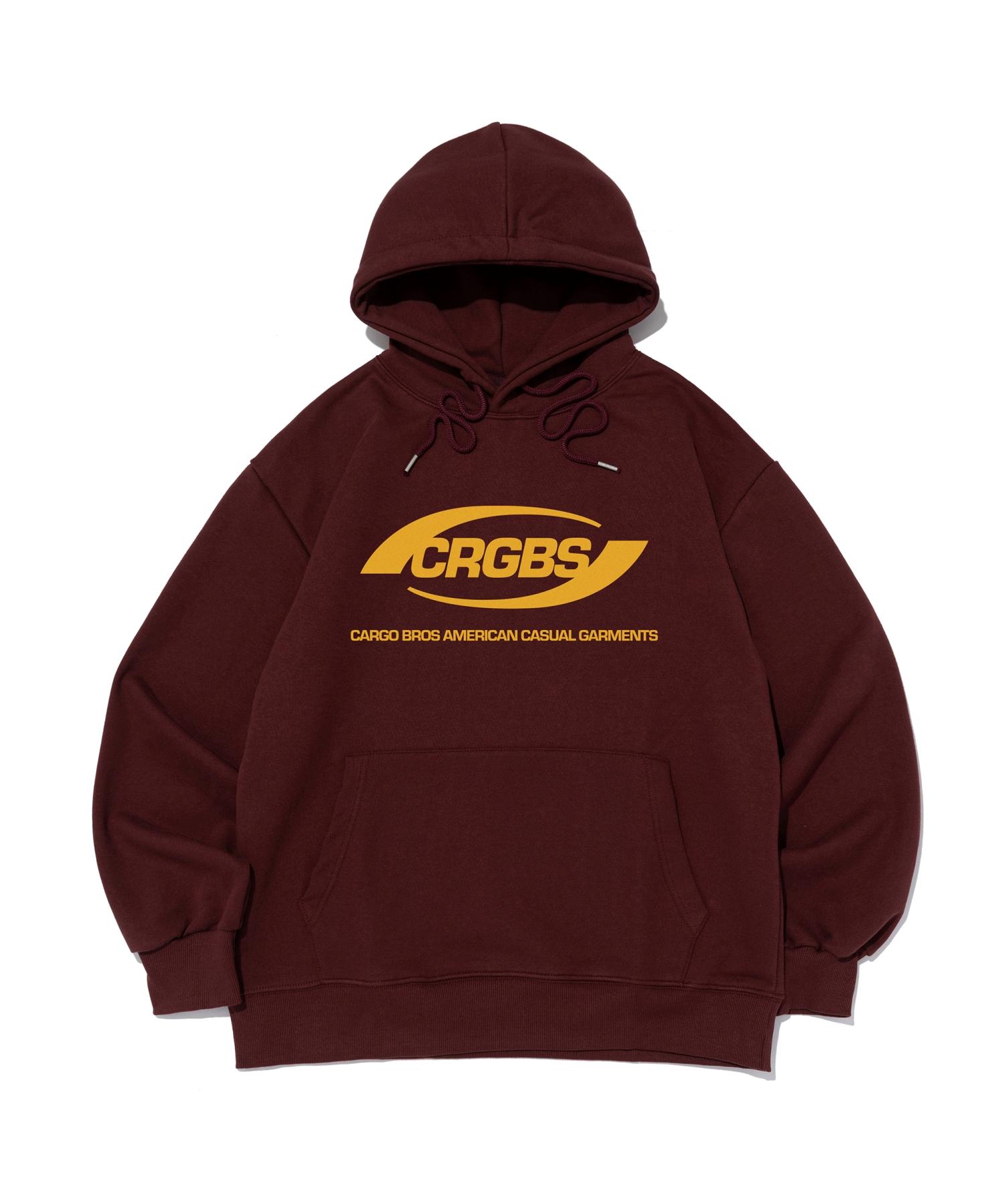 Cargo Bros Over Box Logo Oversized Hoodie (Burgundy) L