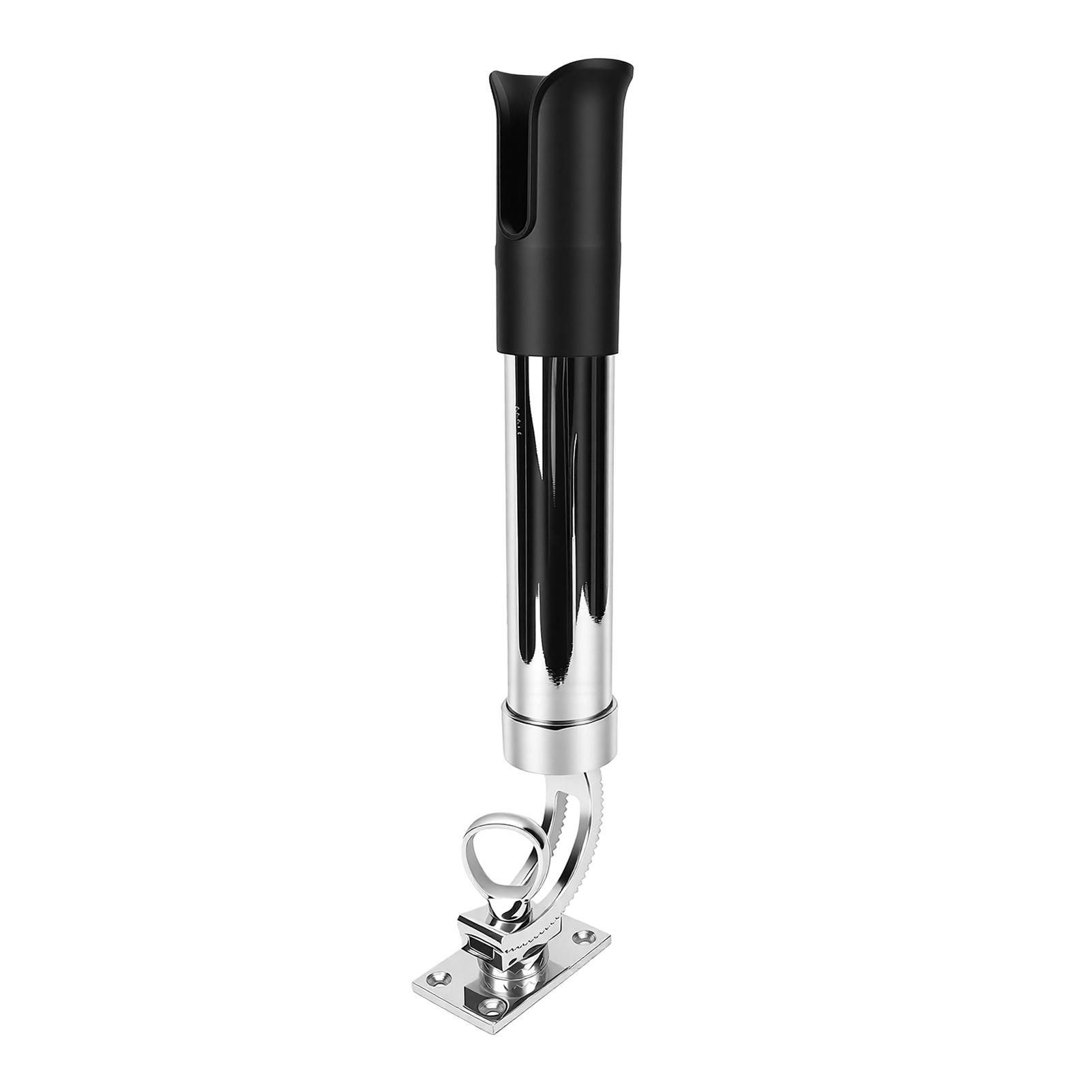 

Boat Fishing Rod Holder Stainless Steel 360 Degree Adjustable Deck Mount Fishing Rod Holder Bracket for Marine Boat