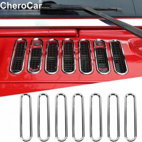 Хромированная накладка на вентиляционное отверстие капота Декоративная накладка для Jeep Wrangler JK 2007-17 Аксессуары