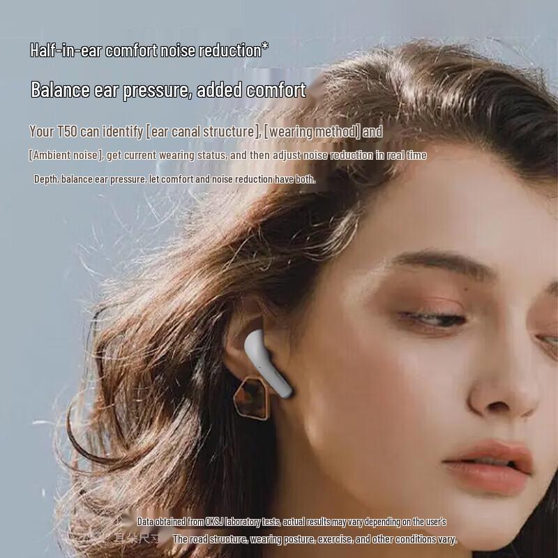 OKSJ T50 True Wireless Semi-in-Ear Bluetooth Earbuds