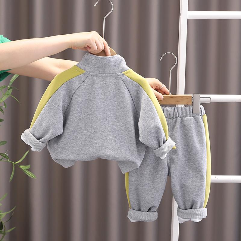 0-5-year-old Boys' Long Sleeved 2-piece Set, Autumn Children's Casual Sportswear Set, High-quality Clothes for Male Babies