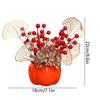 New Year Decor New Year Fruit Flower Decoration Branches Luck Tree Spring Artificial Bonsai Chinese New Year Ornament Desktop Tree Potted For Home Off