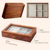 Multifunktionale Stilvolle Schmuckaufbewahrungsbox aus Holz Tragbare Designs mit Schützendem Futter Wohnaccessoire für den Täglichen Gebrauch