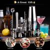 Cocktail Shaker Set Bartender Kit : 15-Piece Bar Tool Set with Acrylic Stand Bars Set with All Practical Bar Accessories, for Drink Mixing, Bar,