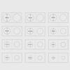 1 Set Coin Storage Stamp Holder Square Cardboard Case Coin Album Collection Coin Holders Flip Clip Coin Capsules Cover Storage