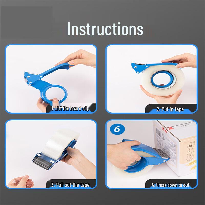 Jing Rong Metal Box Sealing Tape Dispenser