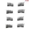 Hand Woven Synthetic Fiber Magnetic Eyelashes Soft Magnet Technology For A Natural Look In Black