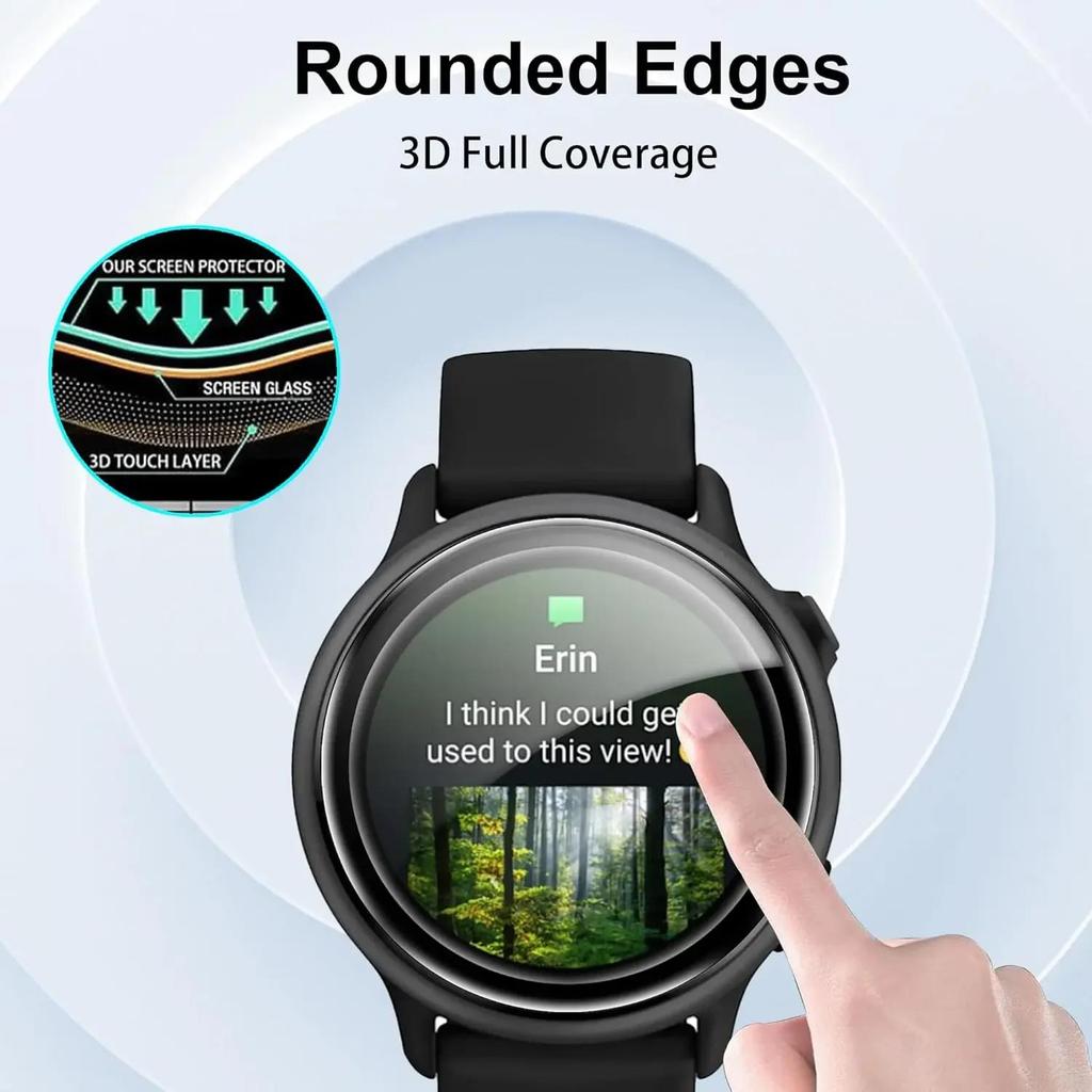 HD Screen Protector for Garmin vivoactive 6 Full Coverage Clear Film for Garmin vívoactive 6 Smartwatch Protective Cover Films 7