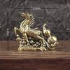 Bronze Horse Desktop Decoration Living Room Tea Table Sculpture Metal Craft Home Decorations Chinese Zodiac Horse Statue