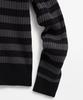 LMOOD Dean Stripe Knit Charcoal Black