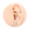 G23 Titanium Legering Mode Piercing Sieraden: Oorbel met Interne Schroefdraad Paardenoog Zirkonia
