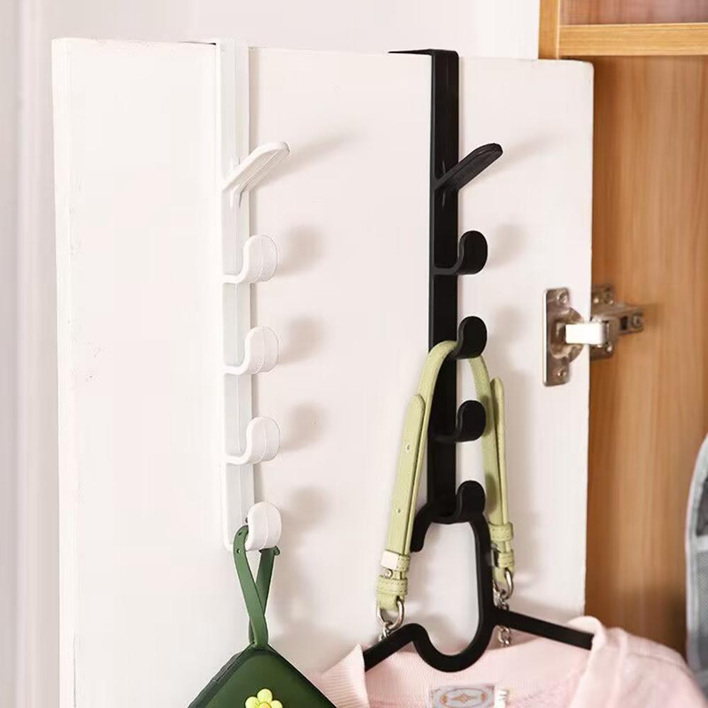 5 Hook Design Door Top Hanger Closet Kitchen Bathroom Door Towel Rack ABS Hanging Hook