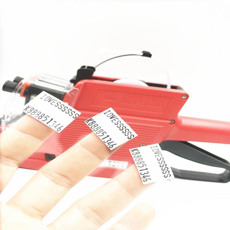 Price Gun Price Numerical Tag Gun Handheld Pricing Labeller MX-6600 Plastic Label Maker for Retail Shop Grocery Store