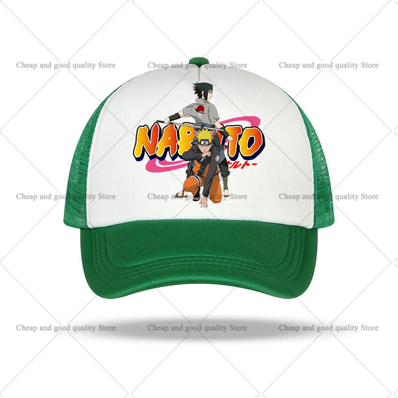 Narutoed Peaked Cap for Boy Anime Sasuke Print Hat Fashion Kid Adult Caps Breathable Summer Hat Fashion Cartoon Costume Matching