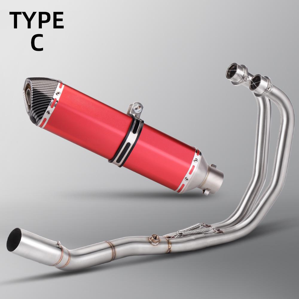 Yamaha MT03/R25/R3 Stainless Steel Exhaust Modification Pipe, 470mm Hexagonal Design