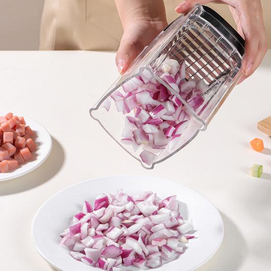 Coupe-légumes Coupe-frites Coupe-oignon Coupe-pommes de terre avec lames tranchantes Lavable au lave-vaisselle Base antidérapante Coupe-fruits