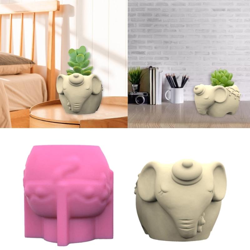 Succulents Flower Pot Resin Silicone Mold Suitable for Diy Garden Concrete Flower Pot Pen Holder Crafts Home Decor