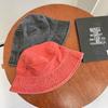 Bucket Hat Solid Color Washed Vintage Anti-UV Sunscreen Decorative Denim Unisex Women Men Cap Headwear