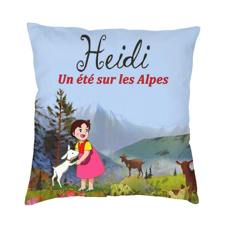Fashion Heidi Finds The Little Goat Throw Pillow Case Decoration Square Heidi And Peter Cushion Cover 45x45 Pillowcover for Sofa