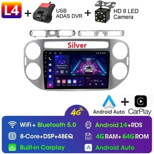 Fortress 9"Car Android 12 For VW Volkswagen Tiguan 1 NF 2006-2016 2Din Car Radio Multimedia Video Player GPS Stereo Navi CarPlay
