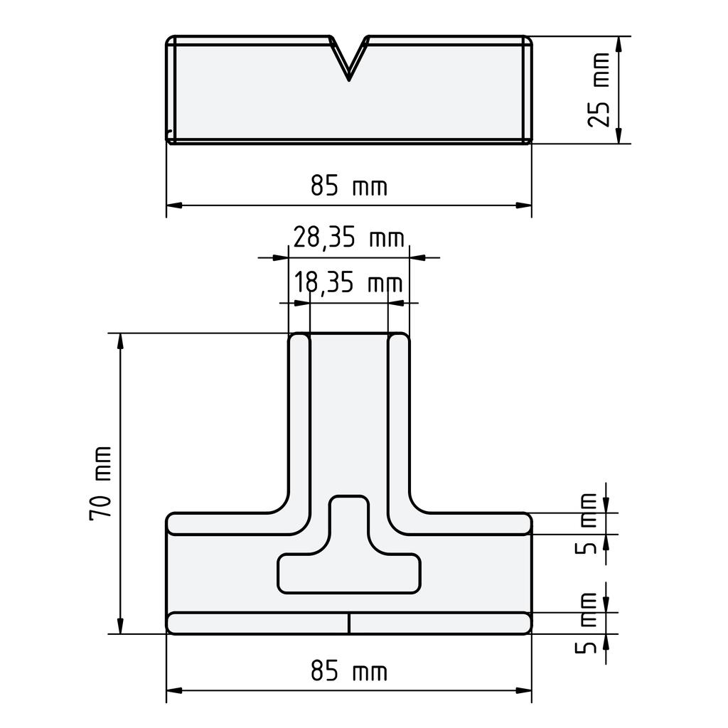 Set of 6 Carpenter' Clamps -25 + T-25 for 18mm Boards